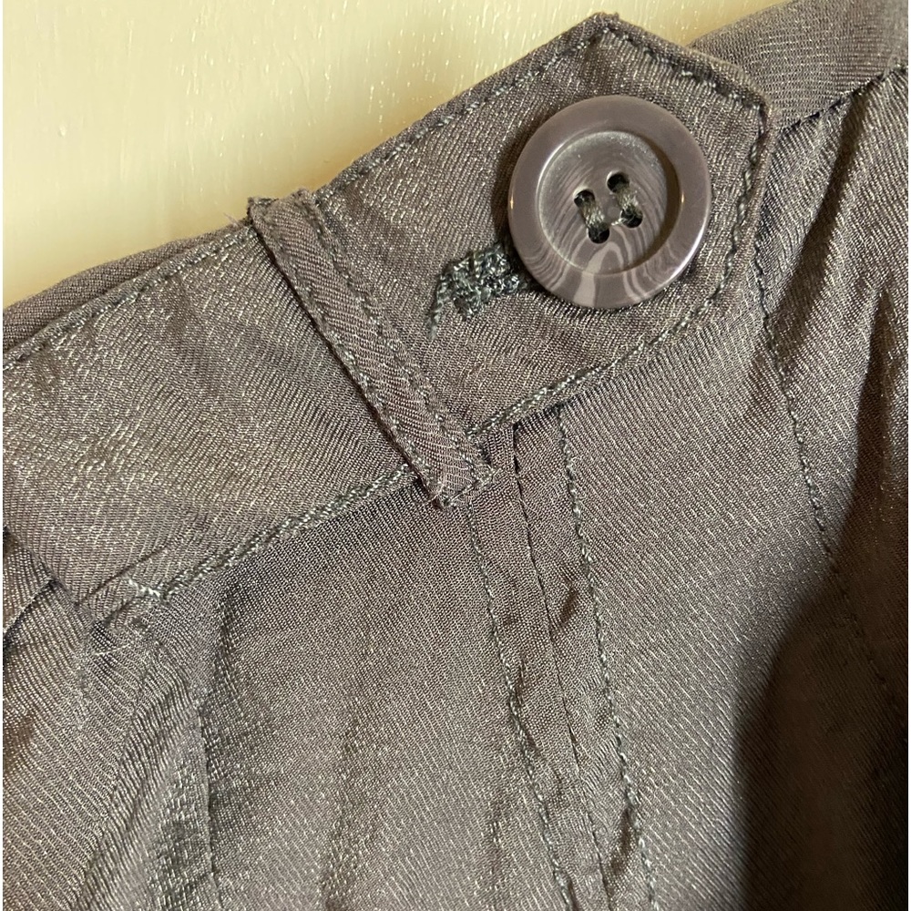 Basic Edge Gray Metallic Sheen Utility Trench Jac… - image 8